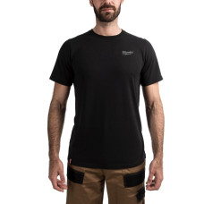 Футболка MILWAUKEE HTSSBL-XXL, легка з коротким рукавом, чорна, (розмір XXL)