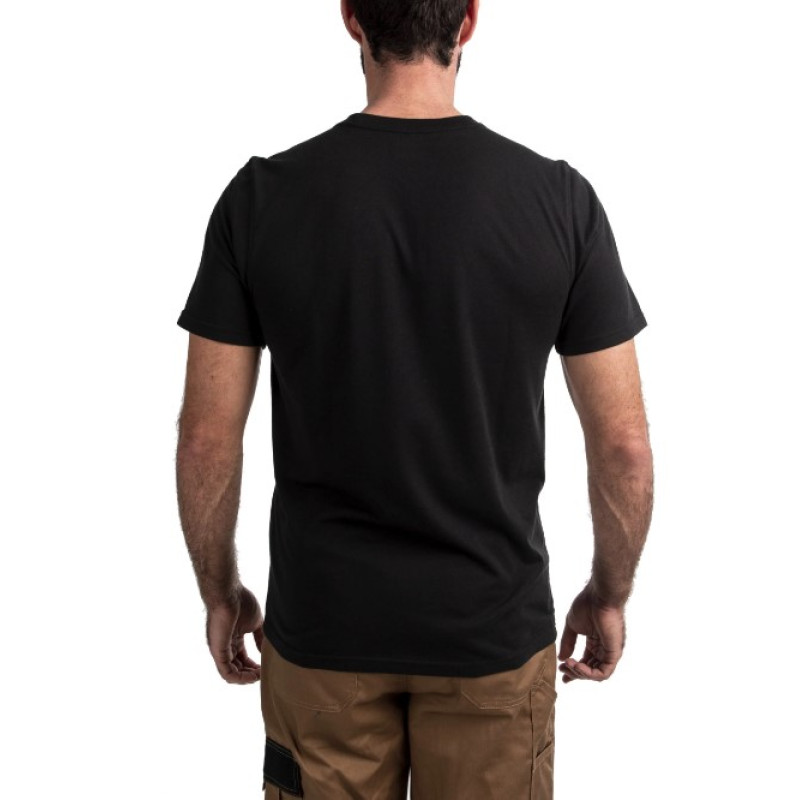 Футболка MILWAUKEE HTSSBL-L, легка з коротким рукавом, чорна, (розмір L)