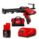 Пістолет для герметиків акумуляторний MILWAUKEE M12 PCG/310C-201B, 310мл (зарядний пристрій С12 С, 1 акумулятор М12 В2 2Аг, плас