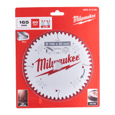 Диск пиляльний по алюмінію Alu PFTE MILWAUKEE, діаметр 165х20х2,2мм, 52 зуб.