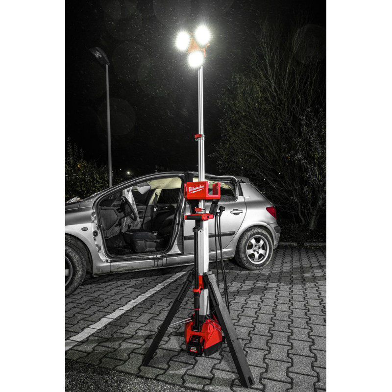 Щогла освітлення акумуляторна MILWAUKEE, M18 HOSALC-0, 6000Лм (каркас з функцією зарядного пристрою)