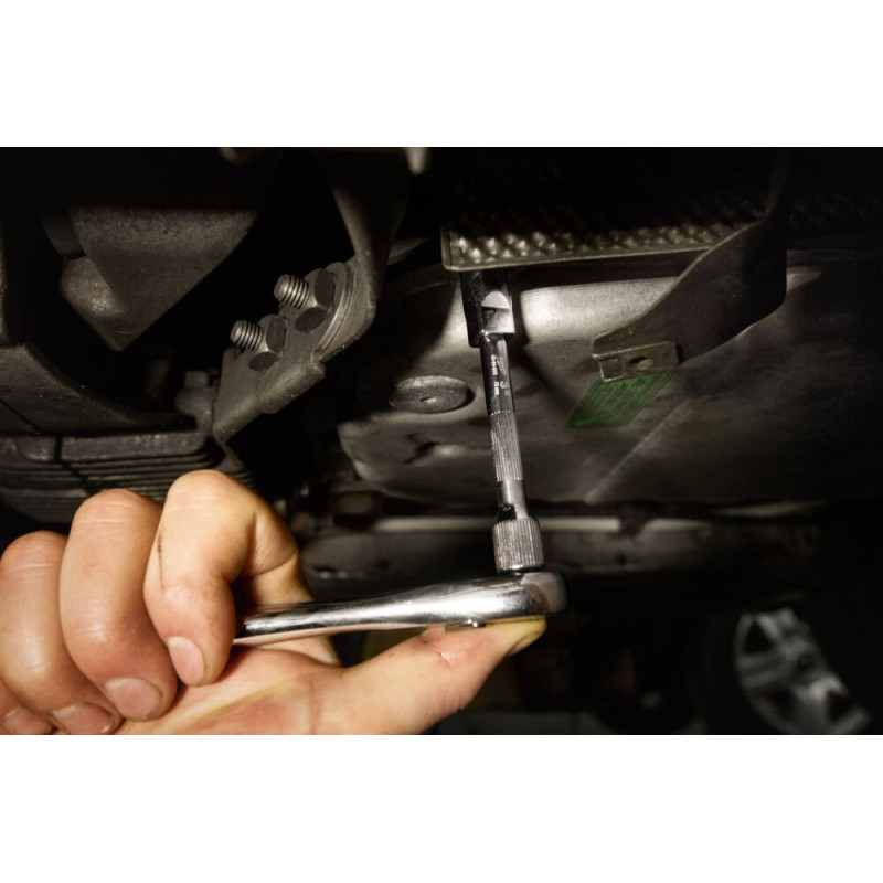 Подовжувач хромований для головок 1/4''  MILWAUKEE, 376мм.