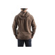 Толстовка MILWAUKEE, WH MW BR XXL, з капюшоном, коричнева, розмір XXL