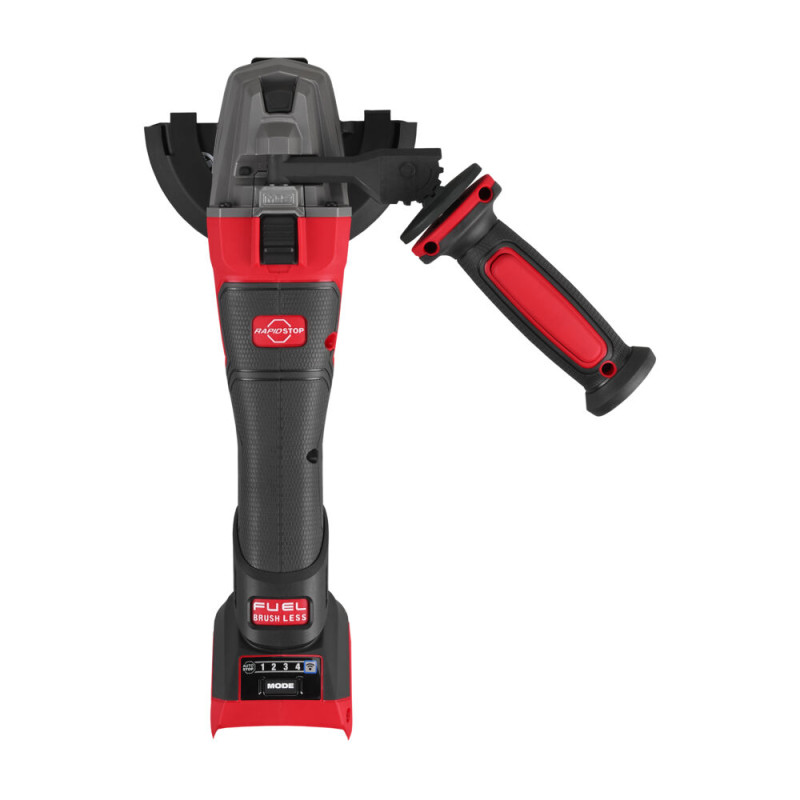 Кутова шліфувальна машина акумуляторна безщіткова MILWAUKEE, M18 FSAGSVO125X-0X, діаметр 125мм (каркас, антивібраційна бічна рук