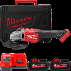 Шліфмашина кутова - болгарка акумуляторна безщіткова MILWAUKEE, M18 FHSAG125XB-552X, діаметр 125мм