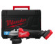 Кутова шліфувальна машина акумуляторна безщіткова MILWAUKEE, M18 FSAGSVO125X-0X, діаметр 125мм (каркас, антивібраційна бічна рук