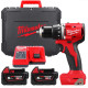 Дриль-шуруповерт акумуляторний безщітковий MILWAUKEE M18 BLDDRC-502С, 60,5Нм (зарядний пристрій М12-18 FС, 2 акумулятори М18 В5