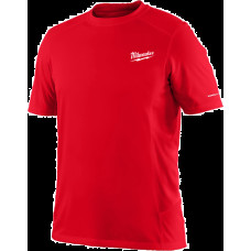 Футболка MILWAUKEE, WWSS дихаюча з коротким рукавом, червона, розмір XL