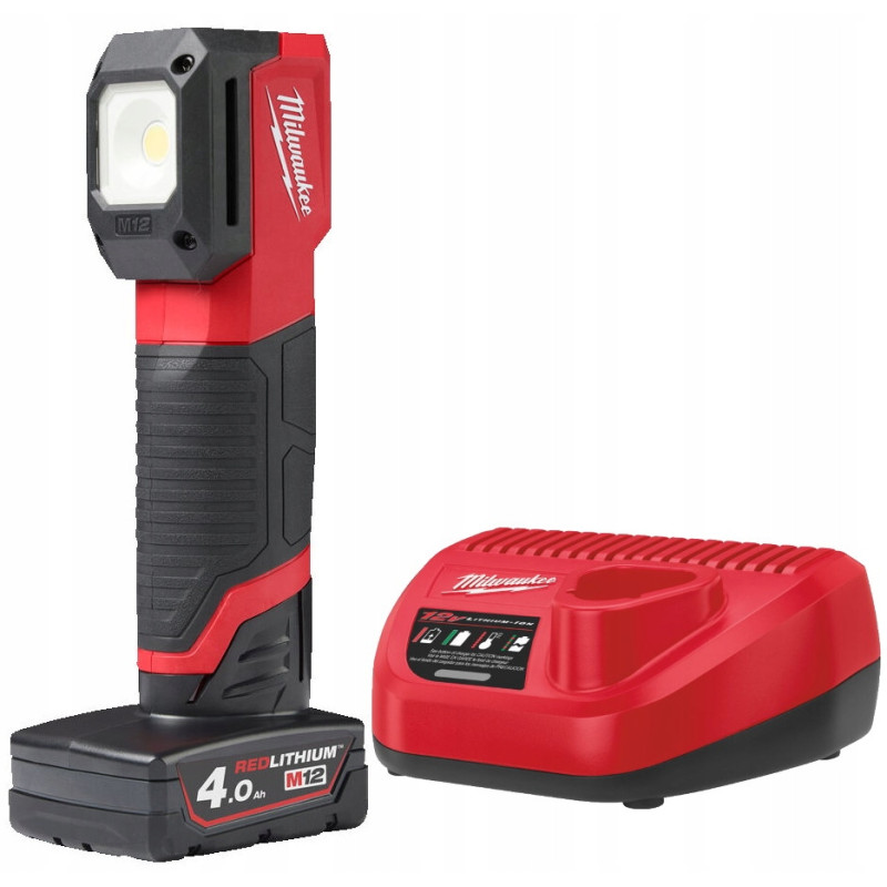 Ліхтар світлодіодний акумуляторний для підбору кольору MILWAUKEE, M12 CML-401 (зарядний пристрій С12 С, 1 акумулятор М12 В4 4Аг)