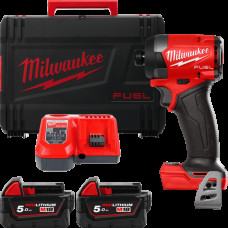 Шуруповерт ударний акумуляторний M18 FID3-502X MILWAUKEE, крут. мом. 226 Нм 4933479865 (+ заряд.пристрій, 2 акум., затискач для