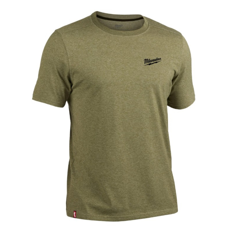 Футболка MILWAUKEE HTSSGN-L, легка з коротким рукавом, зелена, (розмір L)