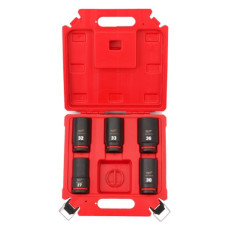 Набір головок ударних ShW 1'' STD MILWAUKEE, подовжених (27/30/32/33/36мм) (5шт), пластиковий кейс