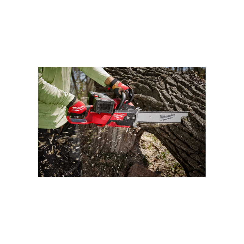 Пила ланцюгова акумуляторна безщіткова MILWAUKEE, M18 F2CHS50-802 (2х18В), шина 50см (каркас) (зарядний пристрій M12-18 FC, 2 ак