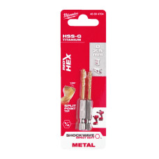 Свердло по металу RedHEX SHOCKWAVE HSS-TiN MILWAUKEE, діаметр 2,5х62х19мм, (2шт)