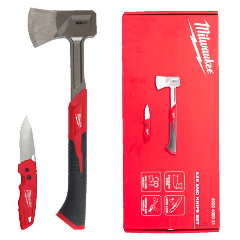 Набір ніж Fastback та сокира 40 см MILWAUKEE