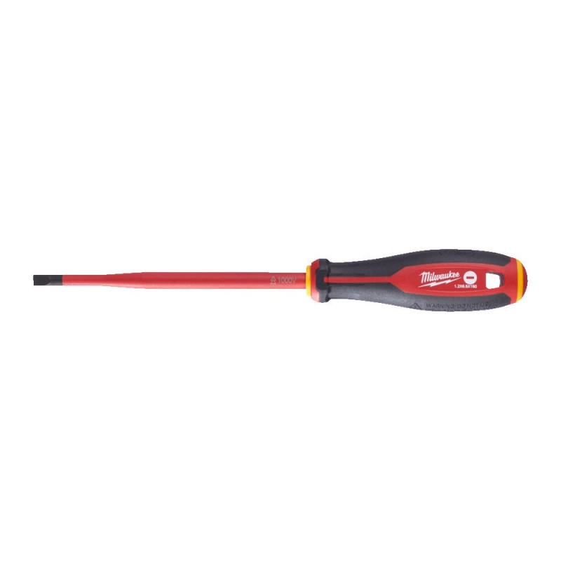Викрутка з тригранною рукояткою ізольована VDE MILWAUKEE, SL 1,2х6,5х150мм