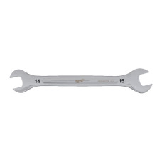 Ключ рожковий метричний хромований MILWAUKEE, 14х15мм