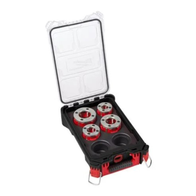 Набір головок для нарізання різблення PACKOUT MILWAUKEE FPT114HK BSPT Alloy, (для FPT114) (4шт)