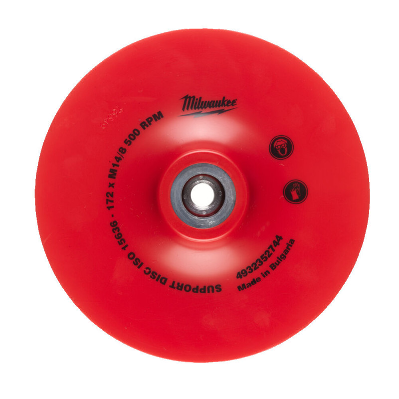 Тарілка опорна гнучка для шліфування MILWAUKEE М14, для КШМ, діаметр 170х22,2мм