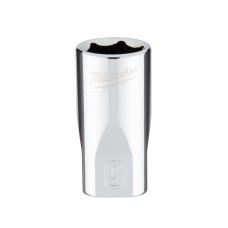 Головка торцева хромована 1/4'' 6гр. MILWAUKEE, 9мм