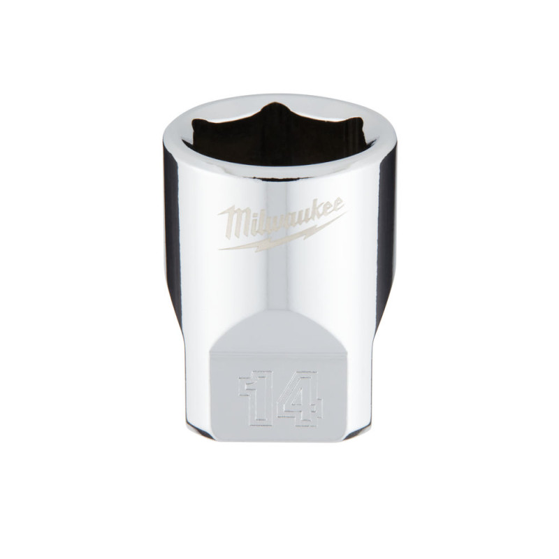 Головка торцева хромована 1/4'' 6гр. MILWAUKEE, 14мм