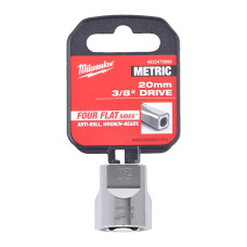 Головка торцева хромована 3/8'' 6гр. MILWAUKEE, 20мм