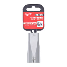 Головка торцева хромована 3/8'' 6гр. MILWAUKEE, подовжена, 20мм