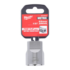 Головка торцева хромована 1/2'' 6гр. MILWAUKEE, 25мм