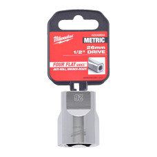 Головка торцева хромована 1/2'' 6гр. MILWAUKEE, 26мм