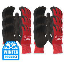 Рукавиці робочі зимові MILWAUKEE, з опором порізам 1/А рівня, розмір 10/XL, (12 пар)