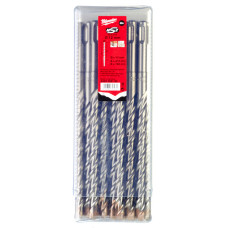 Бур SDS-PLUS M2 MILWAUKEE, діаметр 12,0х210х160мм, (50шт), пластикова коробка