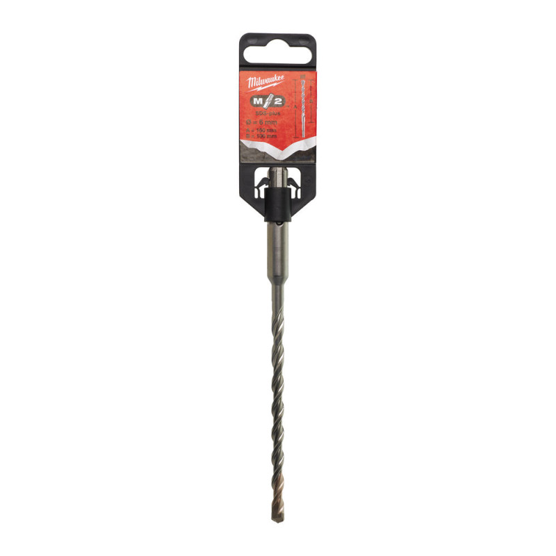 Бур SDS-PLUS M2 MILWAUKEE, діаметр 6,0х160х100мм