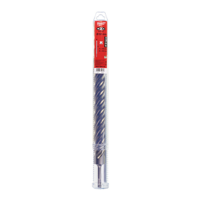 Бур SDS-PLUS MX4 MILWAUKEE, діаметр 32,0х450х400мм