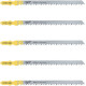 Полотна для лобзиків T101DP Sp. MILWAUKEE, 105х4,0мм, (5шт), (деревина, прямий різ)