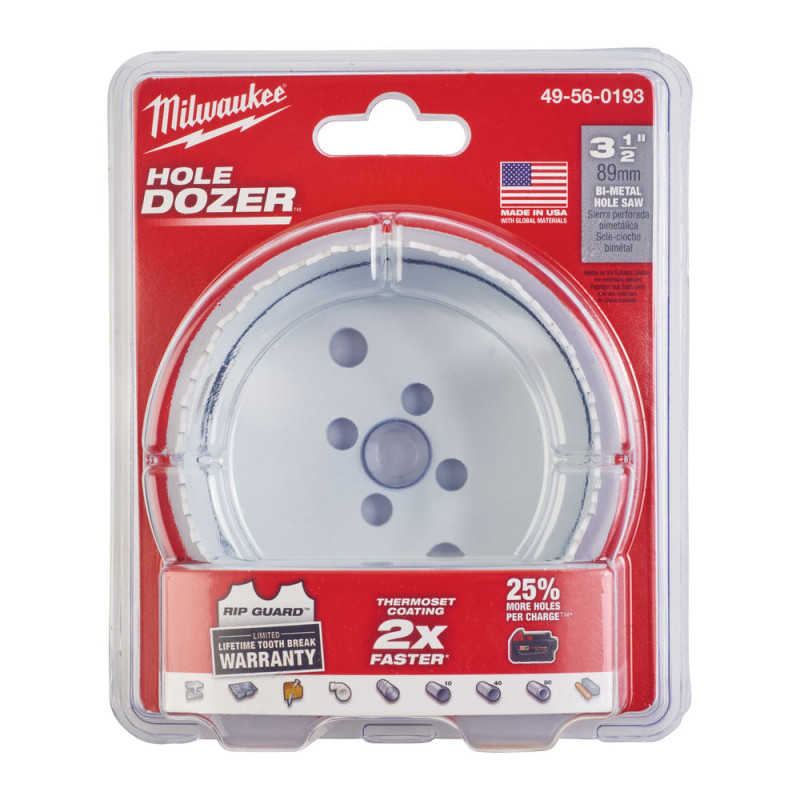 Коронка Bi-Metal MILWAUKEE, діаметр 89мм