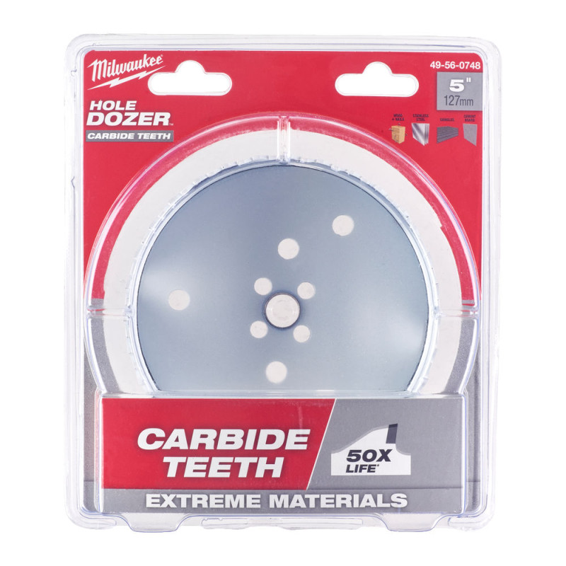 Коронка Bi-Metal Carbide MILWAUKEE, діаметр 127мм