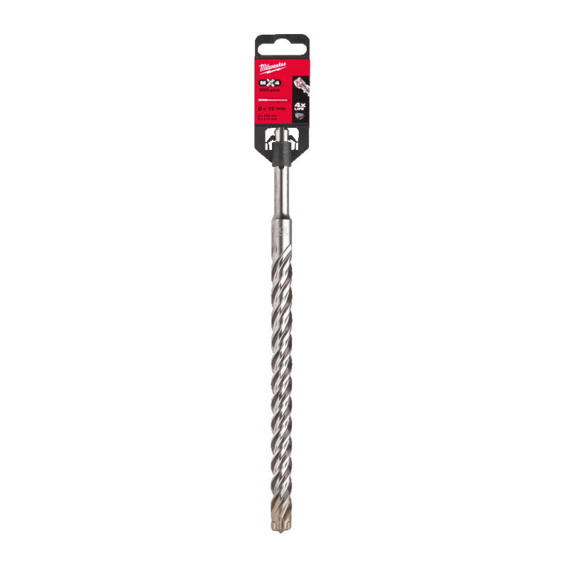 Бур SDS-PLUS MX4 MILWAUKEE, діаметр 16,0х260х200мм