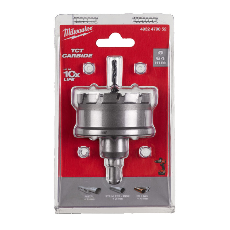 Коронка Holesaw TCT MILWAUKEE, Ø64мм