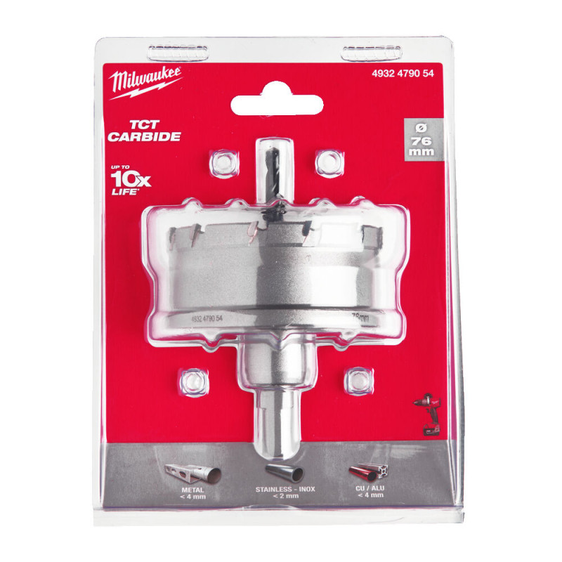 Коронка Holesaw TCT MILWAUKEE, Ø76мм