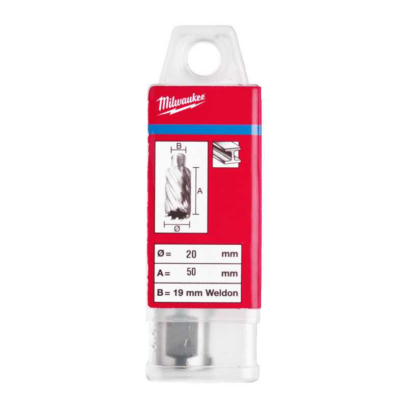 Кільцева фреза по металу MILWAUKEE HSS (WELDON), діаметр 20x50 мм