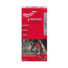 Полотно для стрічкових пил MILWAUKEE, 898,52х1,8мм, (5-8мм товщина стінки), (3шт)