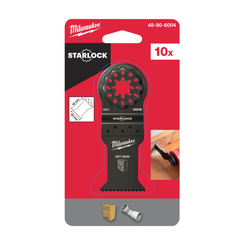 Полотно для мультітула STARLOCK MILWAUKEE, 35x42мм, (10шт) (деревина)