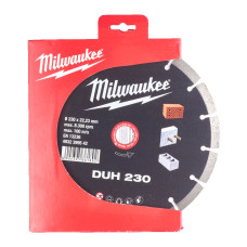 Диск алмазний MILWAUKEE DUH 230, діаметр 230мм (залізобетон, цегла)