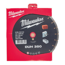 Диск алмазний MILWAUKEE DUH 350, діаметр 350мм (залізобетон, цегла)