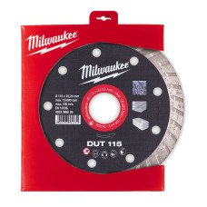 Диск алмазний MILWAUKEE DUT 115, діаметр 115мм (керамічна плитка/чистий різ)