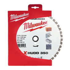 Диск алмазний Speedcross MILWAUKEE XHUDD 350, діаметр 350мм (залізобетон, граніт, цегла)