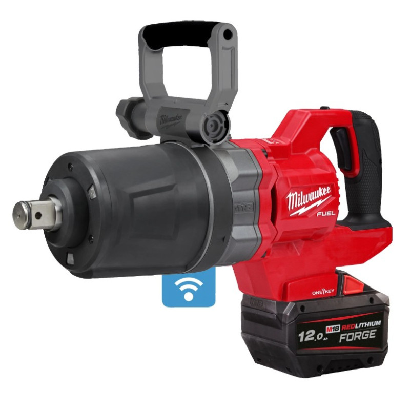 Гайковерт акумуляторний безщітковий 1'' MILWAUKEE, M18 ONEFHIWF1DS-121C, 2711Нм (зарядний пристрій M12-18 FC, 1 акумулятор FB12