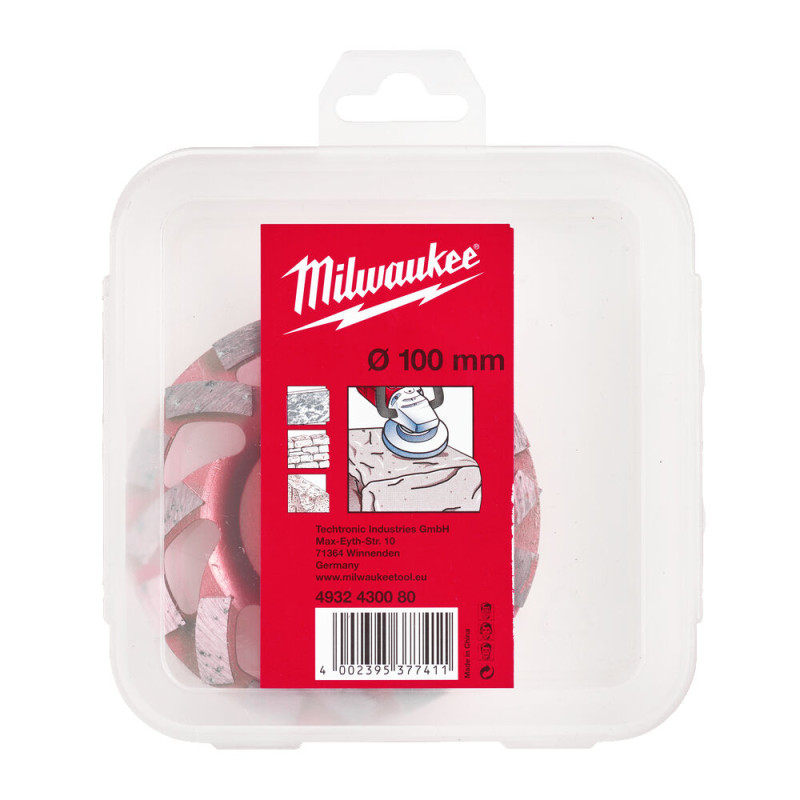 Чашка алмазна шліфувальна Speedcross MILWAUKEE SDCWU, діаметр 100х22,23мм