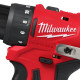 Дриль-шуруповерт акумуляторний MILWAUKEE M12 BLDDRC-402C, 40Нм (зарядний пристрій С12, 2 акумулятори М12 В4 4Аг, кліпса для реме