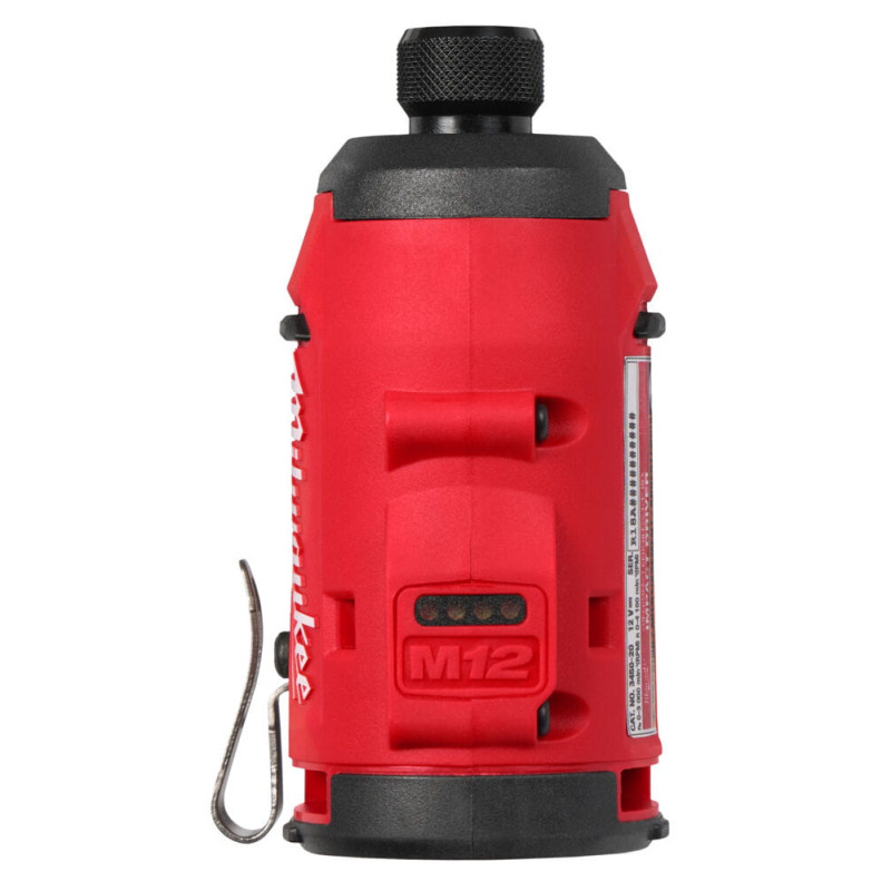 Шуруповерт ударний акумуляторний безщітковий 1/4'' HEX MILWAUKEE, M12 BLIDRC-202C, 124Нм (зарядний пристрій С12 С, 2 акумулятори